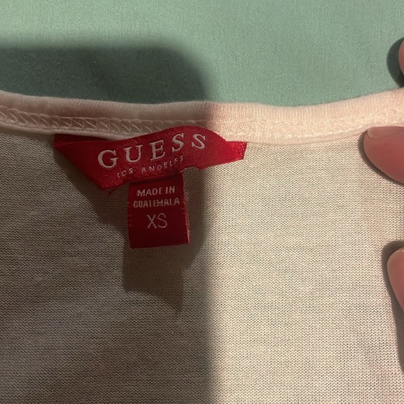 Omber guess top, size extra small, white and purple in colour - Picture 3 of 4